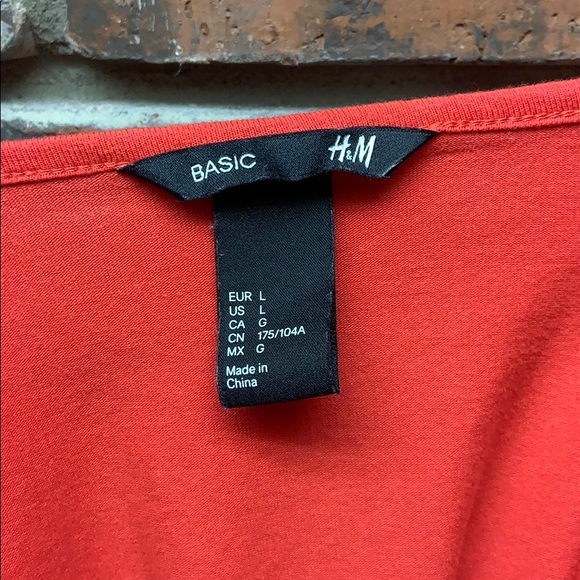 Red H&M T-Shirt Dress - Picture 4 of 4